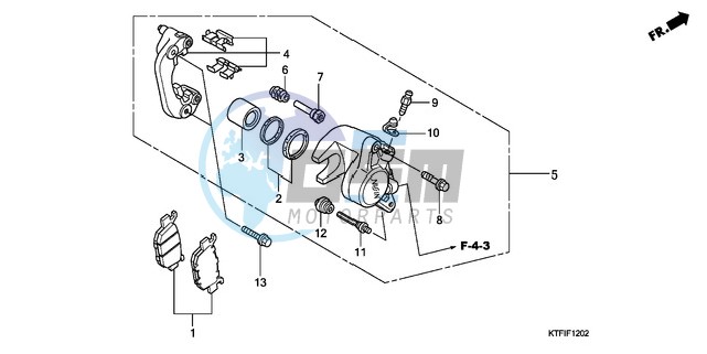 REAR BRAKE CALIPER (SH1259/1509)