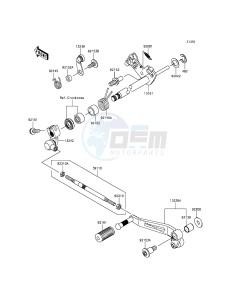 Z800 ZR800CFF UF (UK FA) XX (EU ME A(FRICA) drawing Gear Change Mechanism