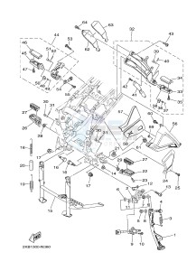 XT1200ZE SUPER TENERE ABS (2KB1 2KB2) drawing STAND & FOOTREST