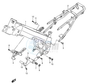 DL1000 (E2) V-Strom drawing FRAME