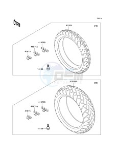 ZX 1000 E [NINJA ZX-10R] (E8F-E9FA) 0E9F drawing TIRES-- CN- -