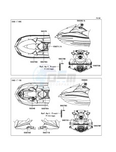 JET SKI ULTRA LX JT1500G9F EU drawing Labels