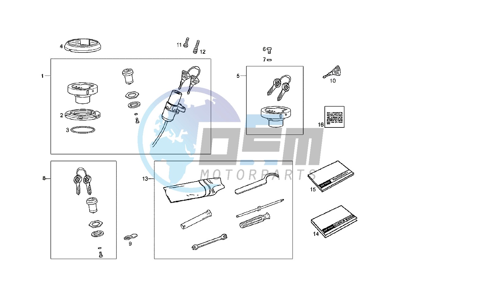 LOCKS SET - REPAIR TOOLS