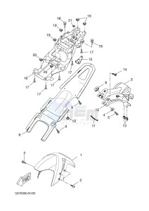 YZF-R125 R125 (5D7P 5D7P 5D7P) drawing FENDER