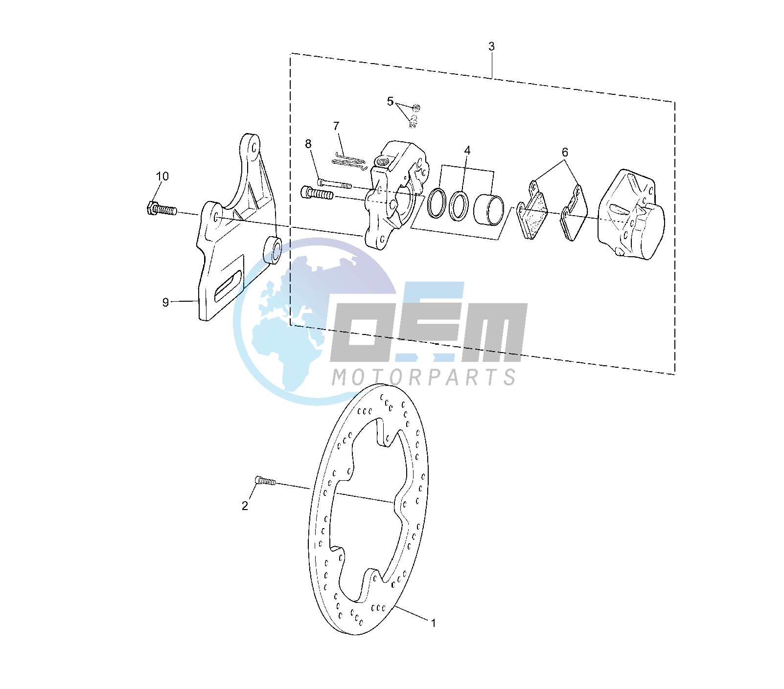 REAR BRAKE CALIPER