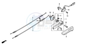 GL1500SE GOLDWING SE drawing REVERSE BAR