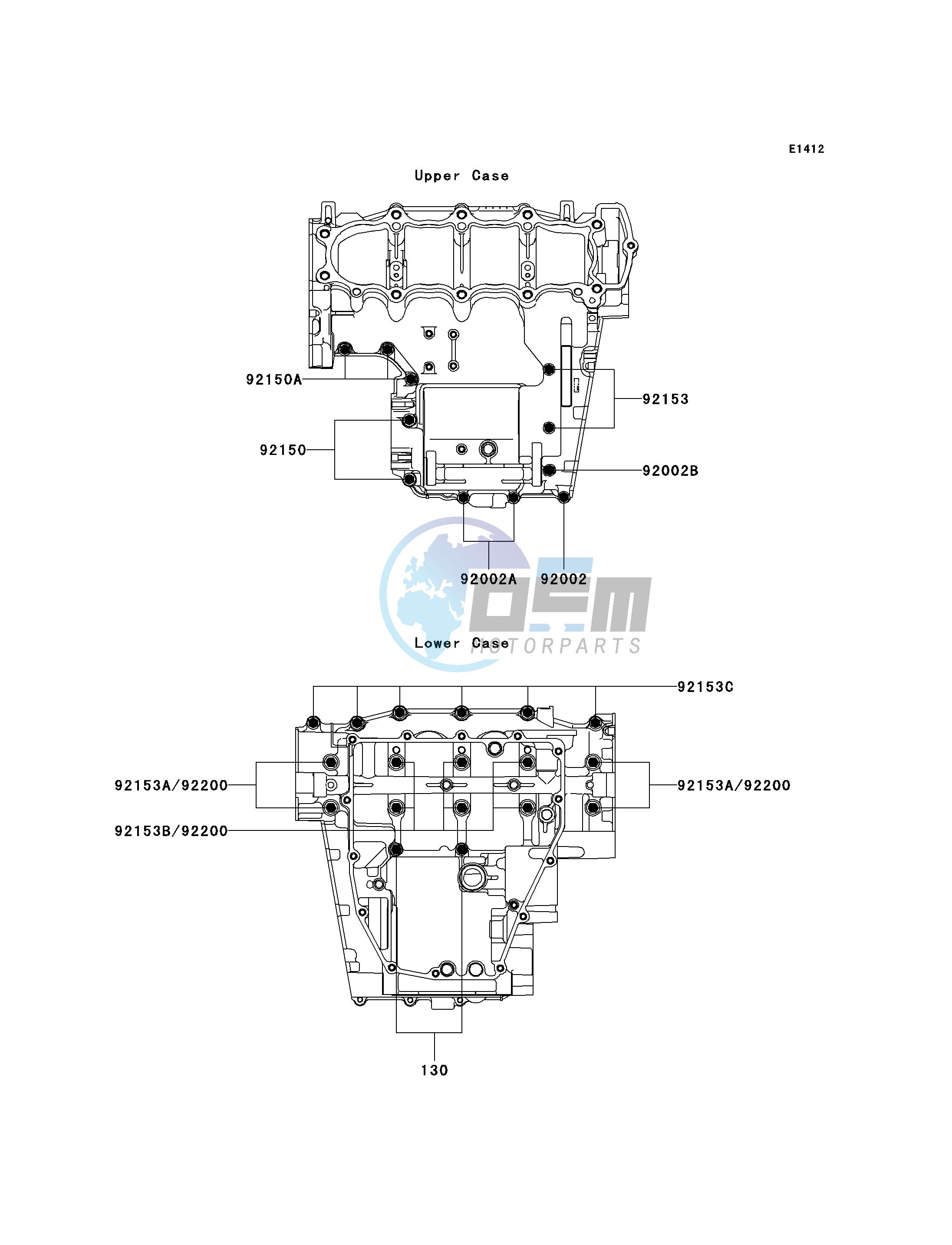 CRANKCASE BOLT PATTERN