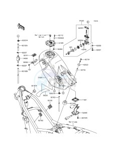 D-TRACKER KLX150HGF XX (EU ME A(FRICA) drawing Fuel Tank