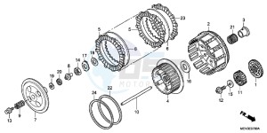 CRF450RB drawing CLUTCH