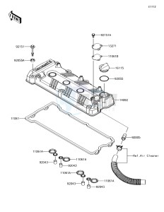 JET SKI ULTRA 310R JT1500NHF EU drawing Cylinder Head Cover