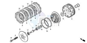 VT125C2 drawing CLUTCH