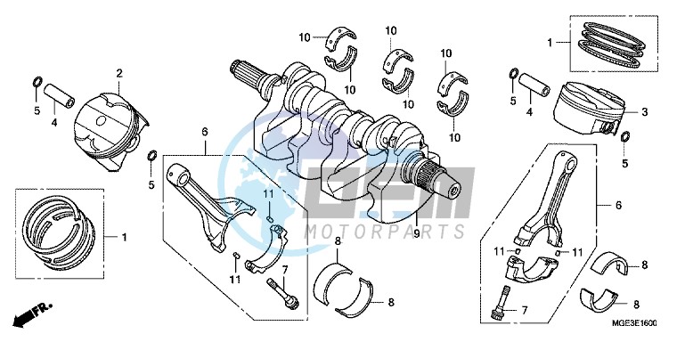 CRANKSHAFT/ PI STON