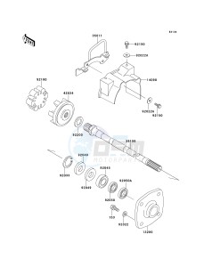 JT 900 B [900 STX] (B1-B2) [900 STX] drawing DRIVE SHAFT