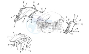 NA 850 Mana GT (AU, CN, EU, GB, IN, JP, K, USA) drawing Front body - Front mudguard