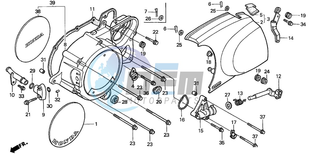 LEFT CRANKCASE COVER