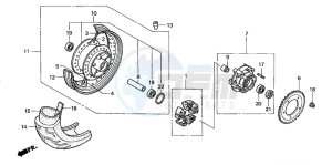 VT750C2 drawing REAR WHEEL