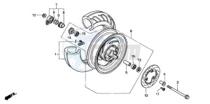 SJ50 BALI drawing FRONT WHEEL