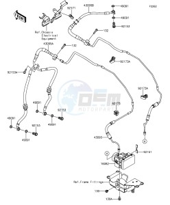 Z1000 ABS ZR1000GEF FR GB XX (EU ME A(FRICA) drawing Brake Piping