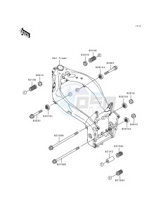 ZX 750 L [NINJA ZX-7] (L1-L3) [NINJA ZX-7] drawing FRAME FITTINGS