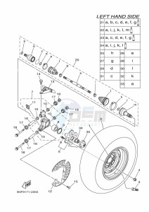 YFM700FWAD GRIZZLY 700 EPS (BDE4) drawing REAR WHEEL