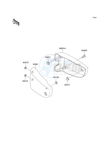 VN 1500 D[VULCAN 1500 CLASSIC] (D1-D2) [VULCAN 1500 CLASSIC] drawing SIDE COVERS