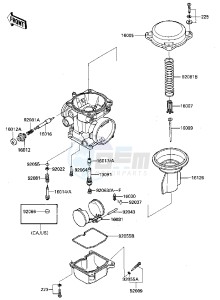 ZX 600 A [NINJA 600] (A1-A2) [NINJA 600] drawing CARBURETOR PARTS