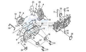 Quasar 50-100 drawing Crankcase 50