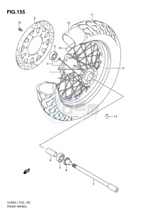 VL800 (E2) VOLUSIA drawing FRONT WHEEL (VL800UEL1 E19)