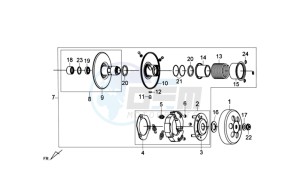 FIDDLE III 125 drawing CLUTCH