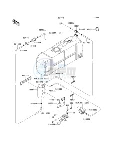 KAF 620 M [MULE 4010 4X4] (M9F) M9F drawing FUEL EVAPORATIVE SYSTEM-- CA- -