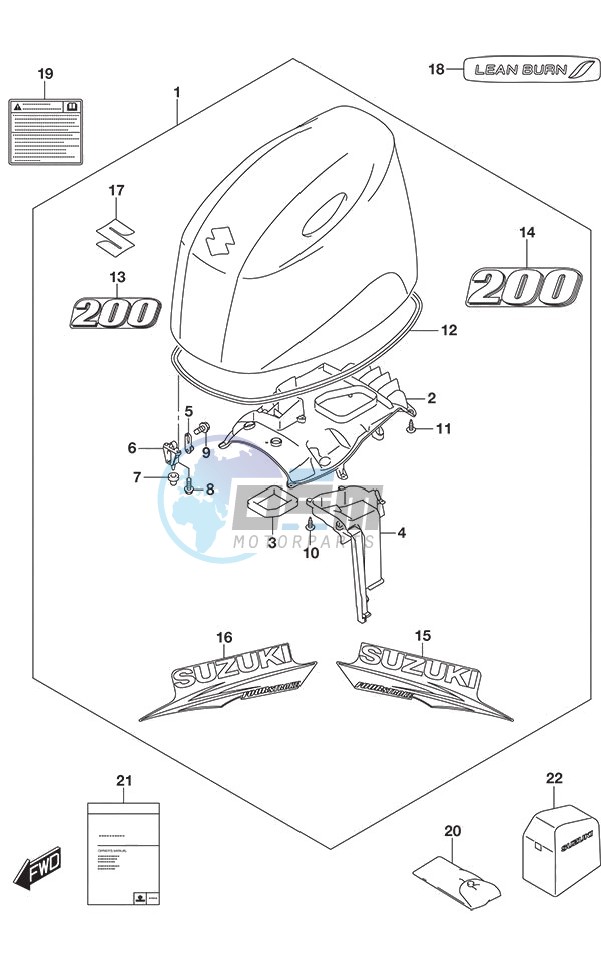 Engine Cover (White)