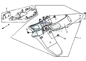 SUPER FANCY - 50 cc drawing TAILLIGHT