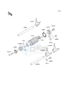 KLE 650 A [VERSYS] (9F-9F) A8F drawing GEAR CHANGE DRUM_SHIFT FORK-- S- -