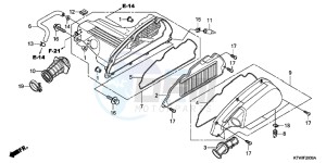 SH300B drawing AIR CLEANER