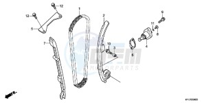 CBR250RB drawing CAM CHAIN/ TENSIONER