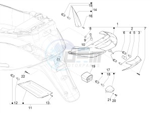 ZIP 50 4T NOABS E4 (EMEA) drawing Rear headlamps - Turn signal lamps