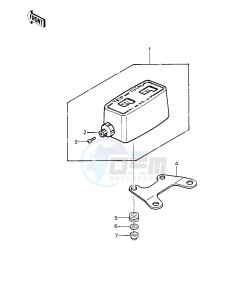 KDX 250 A [KDX250] (A1) [KDX250] drawing METER