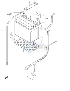 DL650 (E2) V-Strom drawing BATTERY