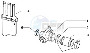 NRG 50 Pure jet drawing Throttle body