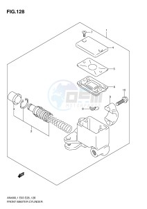 AN400 (E3-E28) Burgman drawing FRONT MASTER CYLINDER (AN400ZAL1 E28)