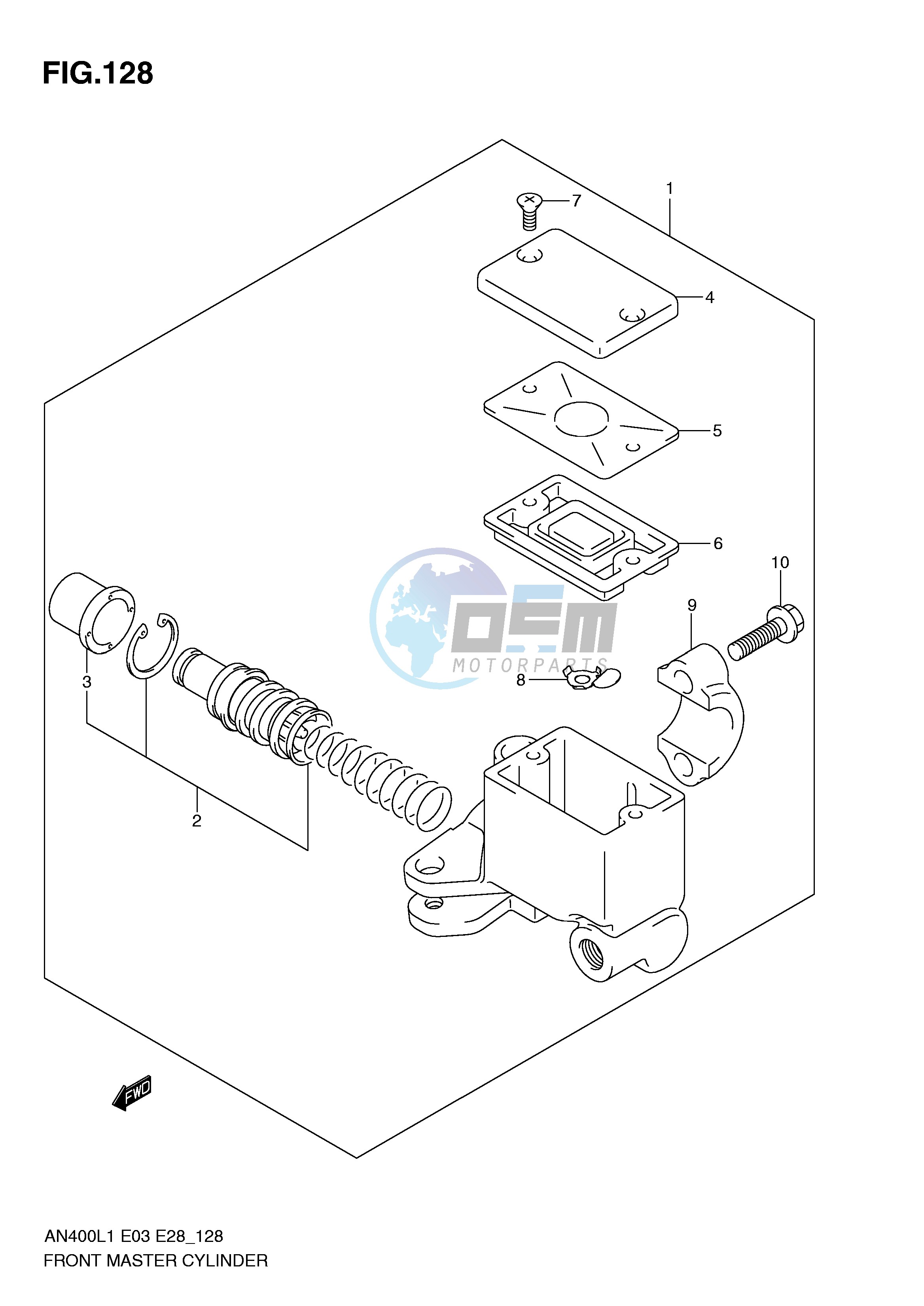 FRONT MASTER CYLINDER (AN400ZAL1 E28)