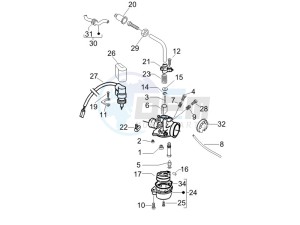 Fly 50 2t drawing Carburetors components