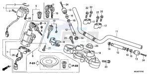 CBF1000FC CBF1000F E drawing HANDLE PIPE/TOP BRIDGE