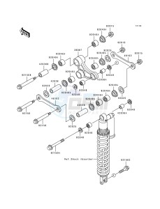 KX 250 K [KX250] (K) [KX250] drawing REAR SUSPENSION