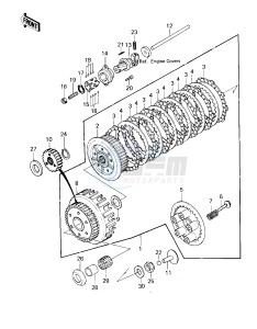 KZ 650 E [LTD] (E1) [LTD] drawing CLUTCH