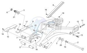 RS 125 drawing Swing arm