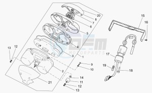 Breva 750 IE IE drawing Dashboard II