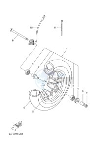 YN50 NEO'S (2APD 2APD 2APD) drawing FRONT WHEEL