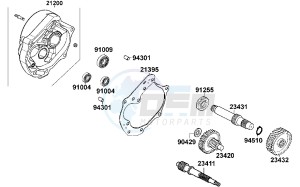 AGILITY FAT 50cc12 inch Netherlands drawing Transmission