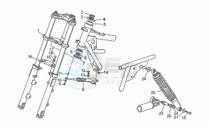 850 T5 Polizia - CC - PA - NC Polizia/CC/PA/NC drawing Front/rear shock absorber